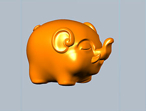 小象擺件玉石瑪瑙雕刻模型圖紙_電腦數(shù)控玉雕雕