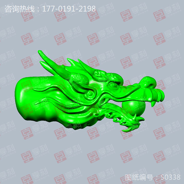 小象立體擺件模型玉雕圖紙