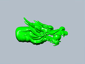 龍頭珠玉石筆套模型玉雕圖紙_電腦數(shù)控玉雕雕刻