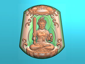 八大守護(hù)神不動(dòng)明王玉石精雕機(jī)圖紙_電腦數(shù)控玉