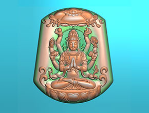 八大守護神阿彌陀佛玉石精雕機圖紙_電腦數(shù)控玉