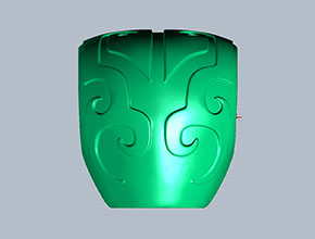 仿古三通珠子雕刻模型精雕圖_電腦數(shù)控玉雕雕刻