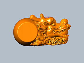 龍頭桶珠配飾玉石雕刻機精雕圖_電腦數(shù)控玉雕雕