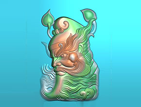 鐘馗人物浮雕精雕圖_玉石自動雕刻工具_享刻數(shù)控