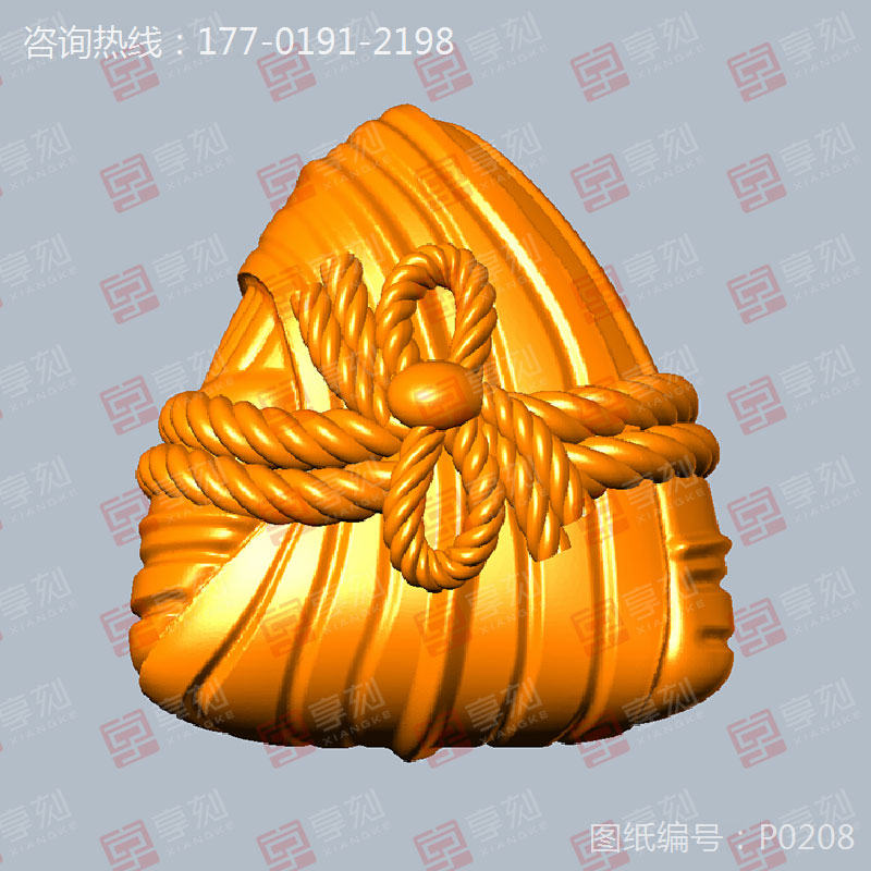 端午節(jié)粽子吊墜首飾模型精雕圖_玉雕自動機(jī)械