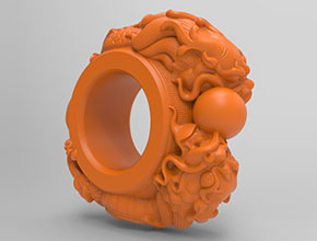 盤龍扳指玉雕機(jī)玉石雕刻電腦圖紙_享刻數(shù)控雕刻