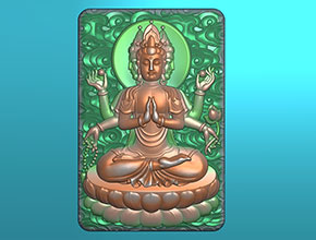 千手觀音玉石雕刻機精雕圖紙下載_享刻數(shù)控雕刻