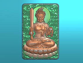 不動(dòng)明王玉石雕刻機(jī)精雕圖紙下載_享刻數(shù)控雕刻