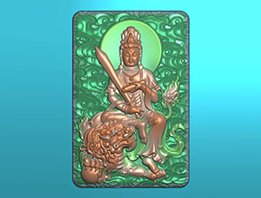 文殊菩薩玉石雕刻機(jī)電腦雕刻圖紙_享刻數(shù)控雕刻