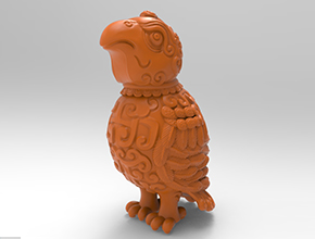 鳥尊玉雕銅雕擺件雕刻機電腦模型圖_享刻數(shù)控雕