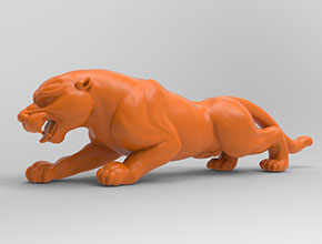 豹子擺件玉石雕刻機(jī)電腦雕刻圖紙_享刻數(shù)控雕刻