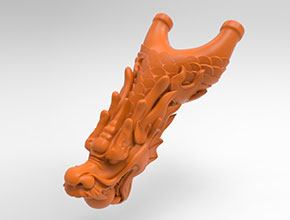 龍頭彈弓木雕電腦雕刻圖紙_享刻數(shù)控雕刻機(jī)廠家