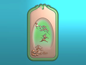 和田白玉山水蘇工電腦玉石雕刻圖紙_享刻數(shù)控雕