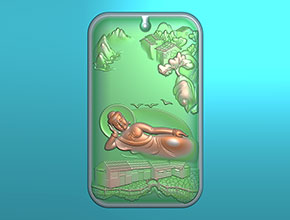 山水佛牌玉石電腦雕刻機(jī)精雕圖_享刻數(shù)控雕刻機(jī)