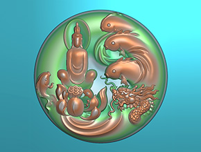 佛牌玉雕機(jī)電腦雕刻模型玉石玉雕圖紙_享刻數(shù)控