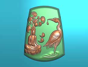 玉石佛牌吊墜電腦雕刻模型圖_享刻數(shù)控雕刻機(jī)廠