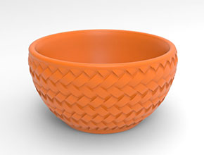 編織紋理碗雕刻模型圖陶瓷雕刻機(jī)_享刻數(shù)控雕刻