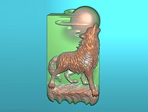 圓月狼玉墜電腦玉石雕刻機(jī)圖紙_享刻數(shù)控雕刻機(jī)