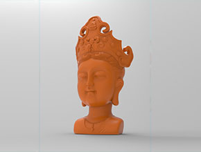 觀音頭立體擺件玉石玻璃雕刻機(jī)圖紙_享刻數(shù)控雕