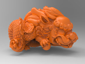 Q版萌龍擺件玉石玻璃雕刻機(jī)圖紙_享刻數(shù)控雕刻機(jī)