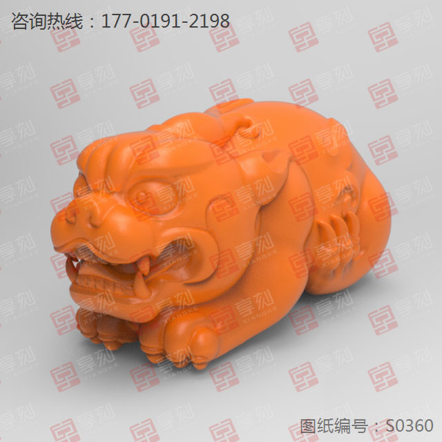 貔貅手把件玉石玻璃雕刻機(jī)圖紙