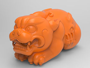 貔貅手把件玉石玻璃雕刻機(jī)圖紙_享刻數(shù)控雕刻機(jī)