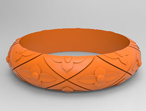 玉石手鐲雕花電腦雕刻模型圖紙_享刻數(shù)控雕刻機