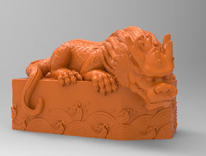 玉石立體印章3d模型電腦玉雕精雕圖紙_享刻數(shù)控