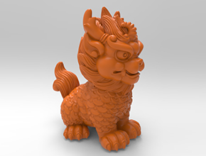 獅子擺件玉石電腦雕刻精雕圖紙_享刻數(shù)控雕刻機(jī)