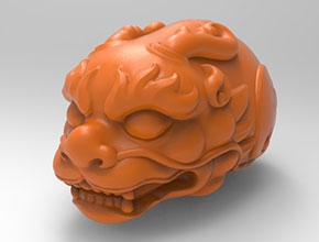 龍頭吊墜玉石電腦雕刻精雕圖紙_享刻數(shù)控雕刻機