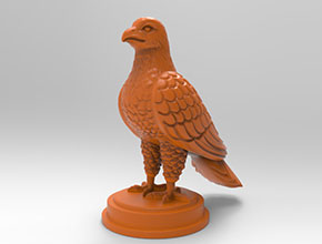 雄鷹擺件玉石電腦雕刻精雕圖紙_享刻數(shù)控雕刻機