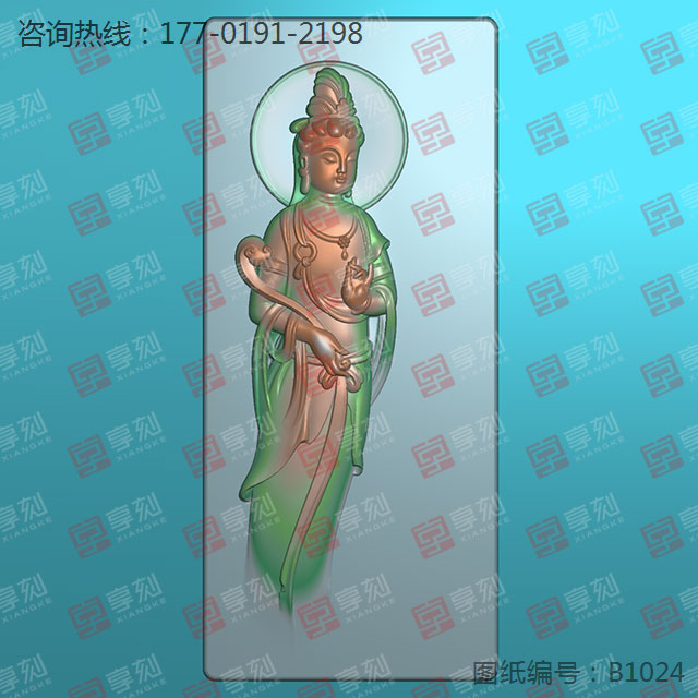 觀音菩薩精雕模型圖玉石玉墜雕刻圖