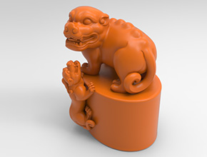 大頭狗茶寵擺件玉石電腦精雕圖_享刻數(shù)控雕刻機(jī)