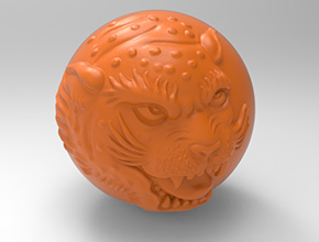 獸頭珠子玉石文玩電腦精雕圖_享刻數(shù)控雕刻機(jī)廠