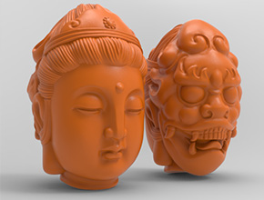 一念之間吊墜玉石電腦精雕圖_享刻數(shù)控雕刻機(jī)廠