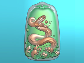 海蛇玉石電腦精雕圖玉器雕刻圖_享刻數(shù)控雕刻機(jī)
