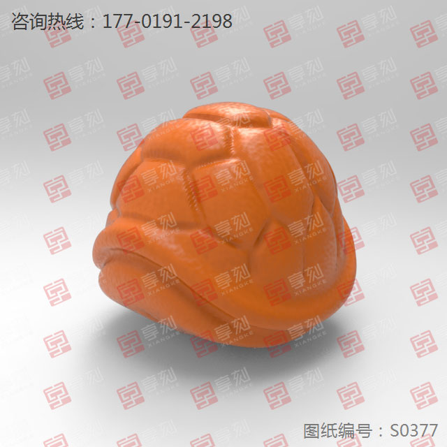 龜殼珠子手串玉石雕刻3d打印免費模型