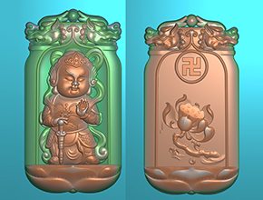 韋陀神像玉石雕刻電腦精雕圖_享刻數(shù)控雕刻機(jī)廠