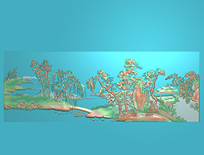 山水玉石雕刻圖紙_精雕圖_享刻數(shù)控雕刻機(jī)廠家