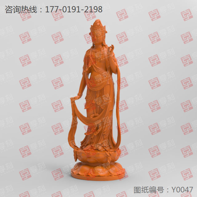 立體觀音菩薩神像擺件電腦玉石水晶精雕圖