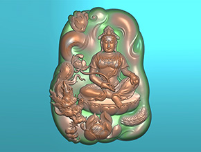 龍觀音翡翠瑪瑙玉雕電腦雕刻圖_享刻數(shù)控雕刻機