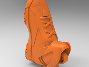 AJ鞋子模型吊件飾品模型電腦3d圖紙_享刻數(shù)控雕刻