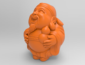 橄欖核財神爺電腦精雕圖紙_玉石加工全套設(shè)備廠