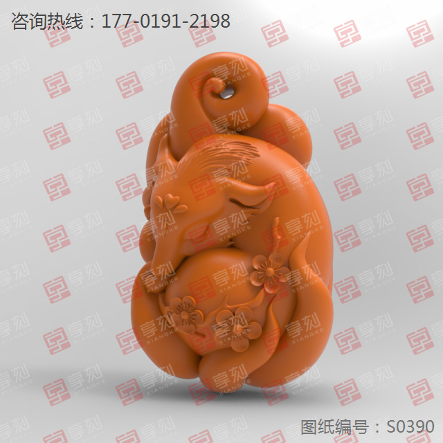 九尾狐吊墜立體玉雕圖紙_玉石加工全套設(shè)備廠家
