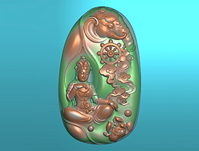 普賢觀音掛件玉雕圖紙_玉石加工全套設(shè)備廠家