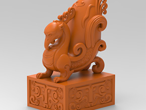 朱雀印章玉雕圖紙_玉石加工全套設(shè)備廠家