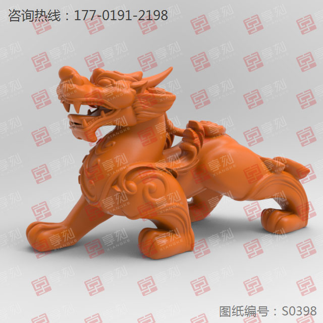 雌雄貔貅立體擺件玉雕立體_玉石加工全套設備廠家