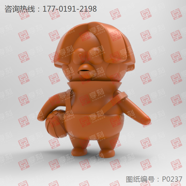 雞你太美立體卡通模型雕刻模型_玉石雕刻機