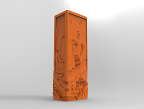 方山水玉石工藝品電腦雕刻圖紙_玉石雕刻機(jī)