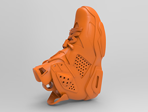 AJ鞋子3d模型圖紙工藝品雕刻圖_玉石雕刻機(jī)